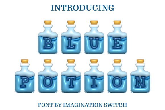 Blue Potion Inflated Font