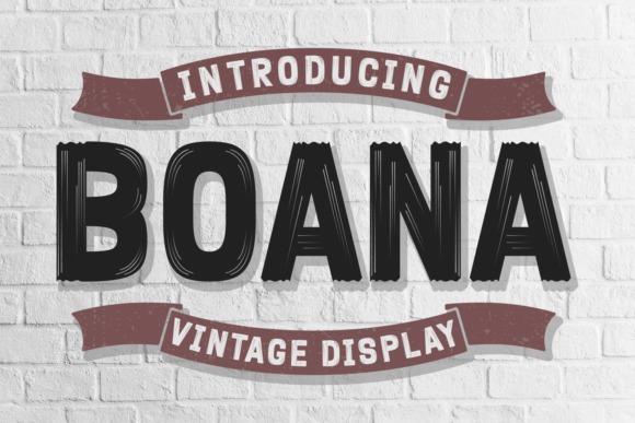 Boana: A Vintage Display Font