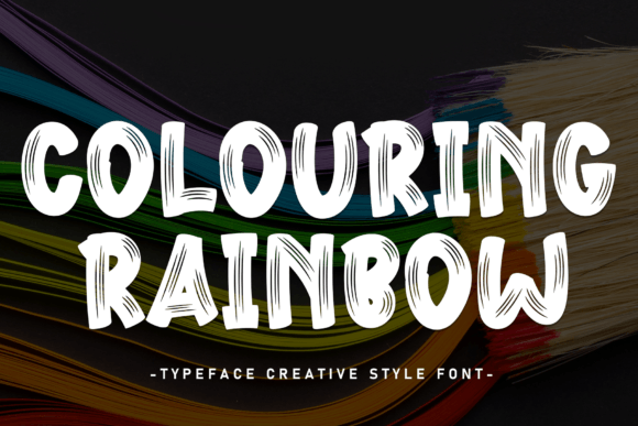Colouring Rainbow Font Review