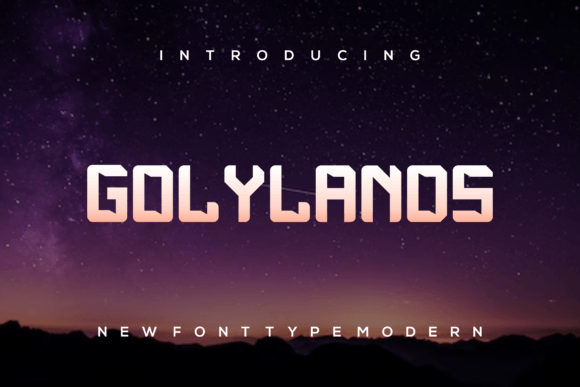 Golylands Font: Bold Display Type