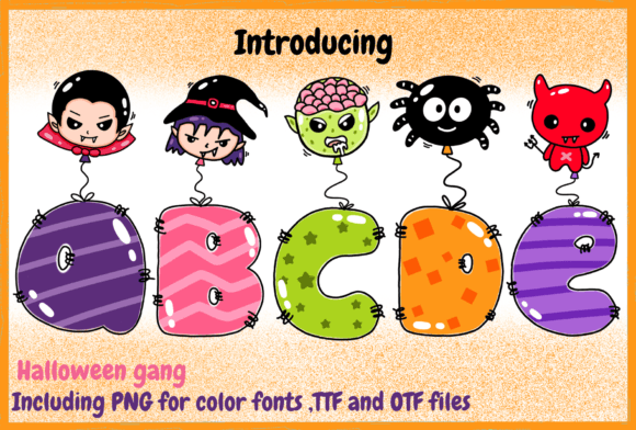Halloween Gang Font for Creative Projects