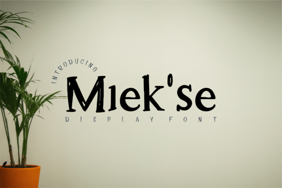 Miek se: A Bold Display Font for Creative Projects