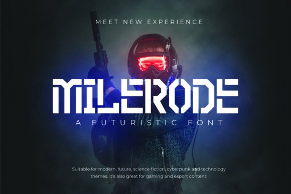 Milerode: A Futuristic Font for Elegant Design