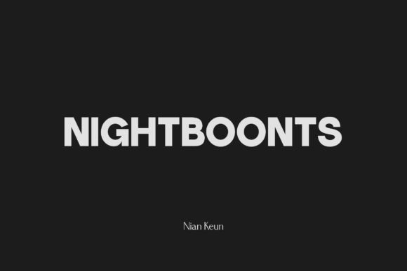 Nightboonts Font for Modern Campaigns