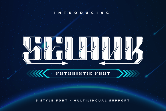 Selauk: Futuristic Font for Creative Projects