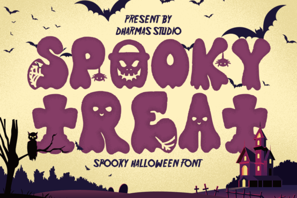 Spooky Treat Font for Halloween Creations