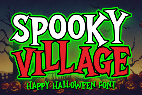 Spooky Village Font for Halloween Design