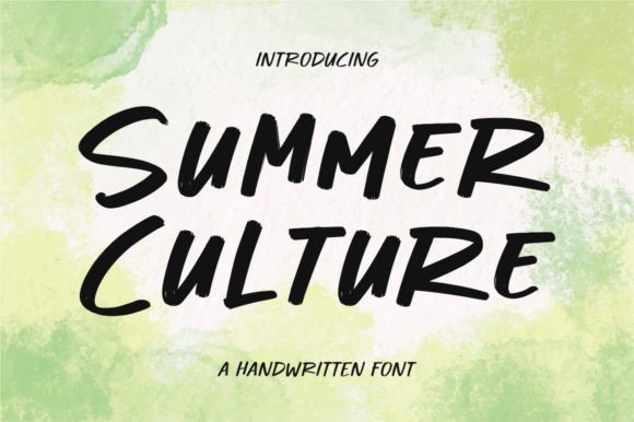 Summer Culture Font for Business Branding