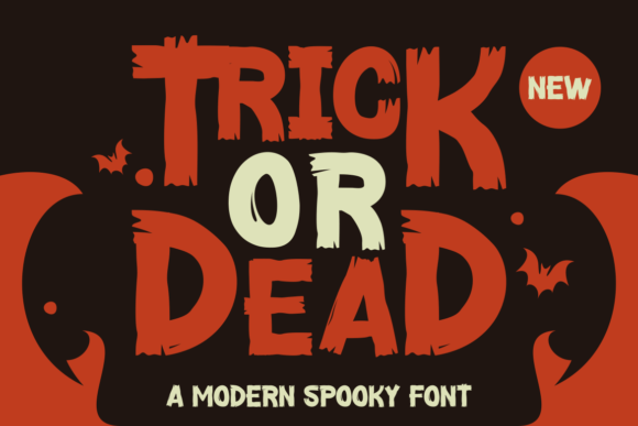 Trick or Dead Font for Halloween Design