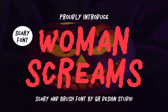 Woman Screams Font for Bold Branding